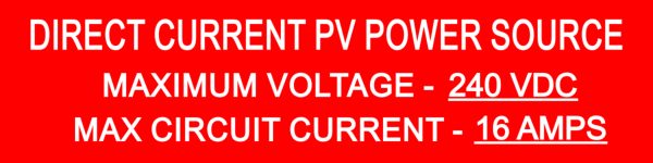 Direct Current PV Power Source with custom values