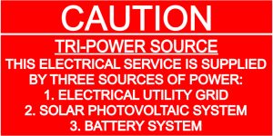 Tri Power Source - Grid, Pv, Battery