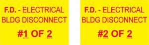 Fire Department Disconnect Set 1-2 of 2