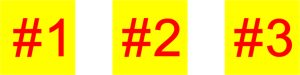 Fire Department Disconnect Numbers Set #1-3