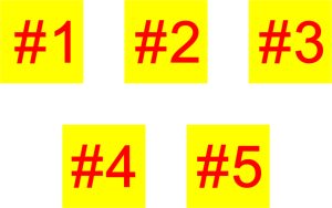 Fire Department Disconnect Numbers Set #1-5