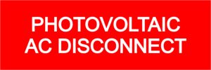 PV AC Disconnect