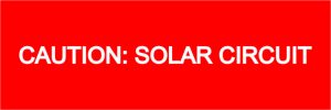 Caution Solar Circuit