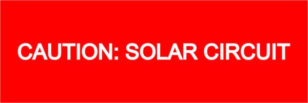 Caution Solar Circuit