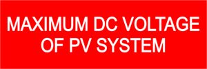 Maximum Dc Voltage
