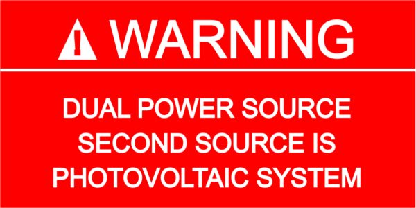 Dual Power Second Source is PV System