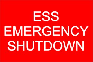 ESS Emergency Shutdown